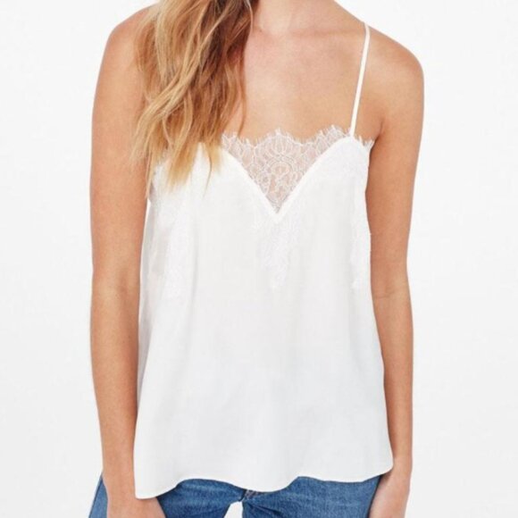 Cami NYC Tops - Cami NYC Sweetheart Silk Charmeuse White